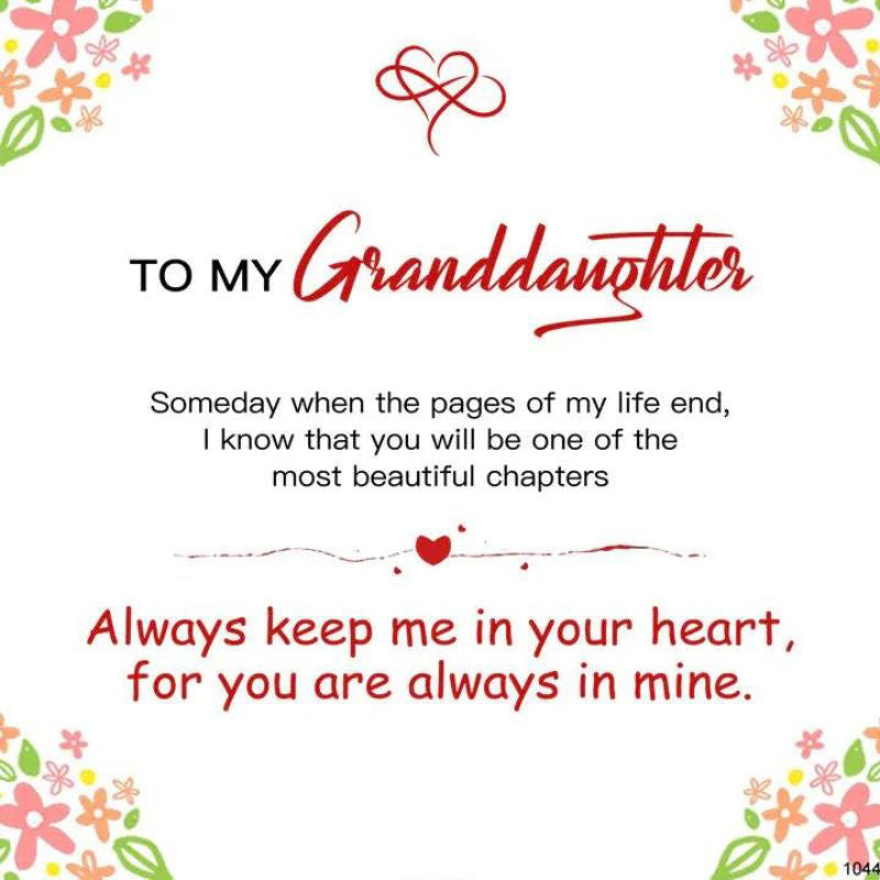 To My Granddaughter - Always Keep Me in Your Heart - Infinity Bracelet